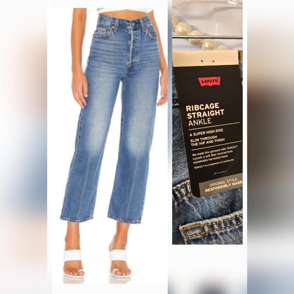 NWT Levi's Women's Ribcage Straight Ankle Jeans - Size 29 X 27